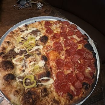Rail Trail Flatbread - Small Pepperoni and Small Steak & Cheese - Bars Near Me - Hudson, Massachusetts