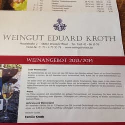 Weingut Kroth - Wine selection and Brochure