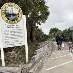 Grayce Kenemer Barck North Beach Community Park - Walkway to additional parking lot that is free