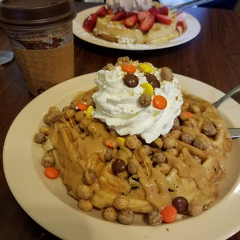 Beans and Leaves - PB overload waffle. AMAZING. - Coffee & Tea Near Me - Staten Island, New York