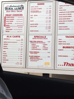 Menu photo 6 Antonio's Quick Lunch Yuba City, CA