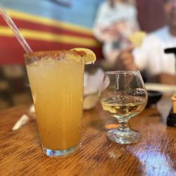 Don Perico Restaurant And Bar - Peach Margarita and tequila