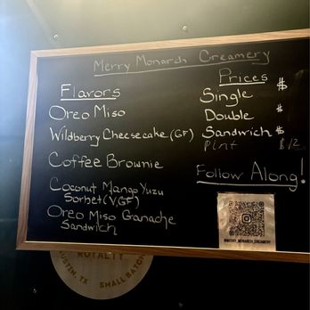 Merry Monarch Creamery - Menu - Ice Cream & Frozen Yogurt Near Me - Austin, Texas Merry Monarch Creamery - Menu - Ice Cream & Frozen Yogurt Near Me - Austin, Texas