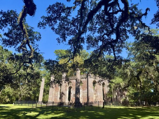 Old Sheldon Church Ruins by null