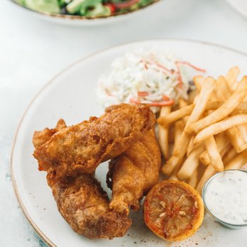 Bluewater Grill Seafood Restaurant Redondo Beach - You can never go wrong with a classic, our Fish & Chips! - Seafood Near Me - Redondo Beach, California