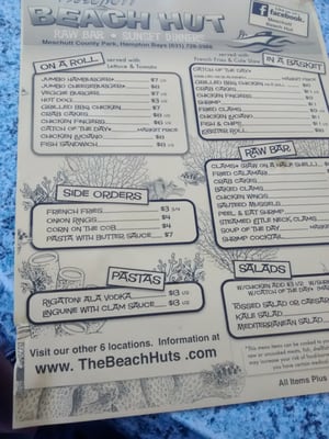 Menu photo 2 Meschutt Beach Hut Hampton Bays, NY Menu photo 2 Meschutt Beach Hut Hampton Bays, NY