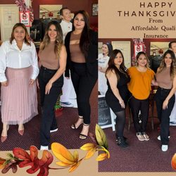 Affordable Quality Insurance - Happy Thanksgiving from Affordable Quality Insurance!  We're grateful for our customers and the trust you place in us. Wishing you and y