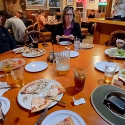 Eres Pizza - Our group enjoying our food.