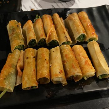 Khan Skewer Restaurant - Dried Bean Curd with cilantro - Barbeque Near Me - Honolulu, Hawaii