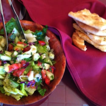 Khyber Pass Kabob - House salad and bread - Afghan Near Me - Dublin, California