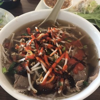 Pho OK - Flank steak pho. Looks better than it tastes. - Vietnamese Near Me - Richardson, Texas Pho OK - Flank steak pho. Looks better than it tastes. - Vietnamese Near Me - Richardson, Texas