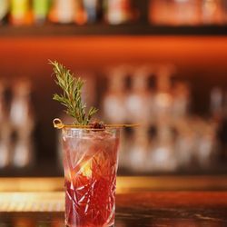 Novela - The "Lena Younger" - Made with house made vermouth, ginger beer, citrus, fresh herbs, and gin. One of our newest house made cocktails!