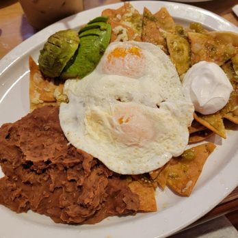 Mo's Egg House - Chiliquiles with over easy eggs... - Breakfast & Brunch Near Me - Temecula, California