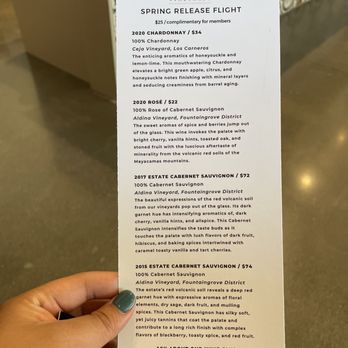 Bacchus Landing - Aldina Spring Tasting Flight 2021 - Wine Tasting Room Near Me - Healdsburg, California