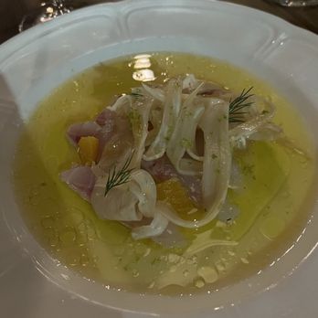Café Laurel - Sea Bream Crudo - French Near Me - Miami, Florida Café Laurel - Sea Bream Crudo - French Near Me - Miami, Florida