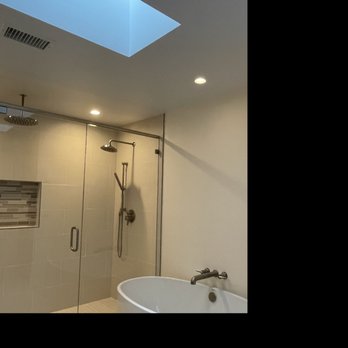 PCD Remodeling - Soaking tub, perfectly fit into the available space between an un-moveable vent shaft and the shower. - General Contractors Near Me - La Jolla, California