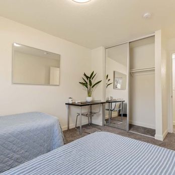 Aggie Square Apartments - Bedroom and closet view. - Apartments Near Me - Davis, California Aggie Square Apartments - Bedroom and closet view. - Apartments Near Me - Davis, California