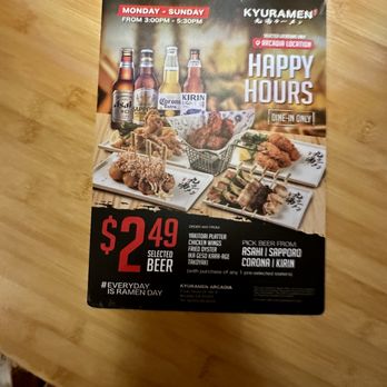 Kyuramen x TBaar - Happy Hour Menu - Desserts Near Me - Arcadia, California Kyuramen x TBaar - Happy Hour Menu - Desserts Near Me - Arcadia, California