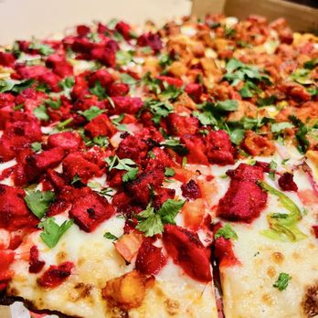 The Curry Pizza Company - Walnut - Half Tandoori Chicken Masala and half Chicken Tikka Masala - Indian Near Me - Walnut, California The Curry Pizza Company - Walnut - Half Tandoori Chicken Masala and half Chicken Tikka Masala - Indian Near Me - Walnut, California