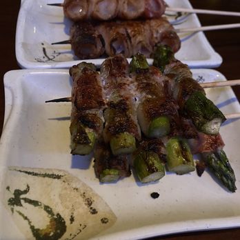 Sojuya - Bacon and asparagus & bacon and baby scallops yakitori - Japanese Near Me - Cypress, California Sojuya - Bacon and asparagus & bacon and baby scallops yakitori - Japanese Near Me - Cypress, California