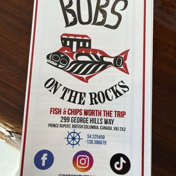 Bob's on the Rocks - Canadian (New) Near Me - Prince Rupert, British Columbia