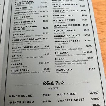 Sweet Greek Pastries - Menu - Greek Near Me - Spring, Texas Sweet Greek Pastries - Menu - Greek Near Me - Spring, Texas