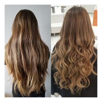 Before And After Balayage Color Toner Haircut Style