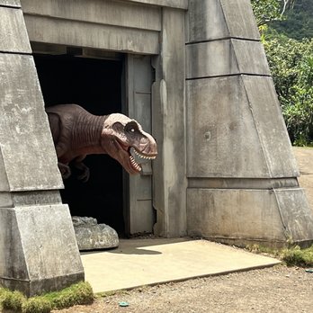 Kualoa Ranch - Dinosaur photo op - Tours Near Me - Kaneohe, Hawaii