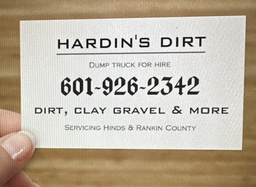 HARDIN’S DIRT Request a Quote 239 Forest View Dr, Raymond