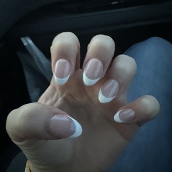 Star Nail - almond french tip - Nail Salons Near Me - Danville, Virginia