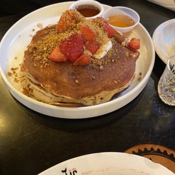 Breakfast Republic - Vegan Tres Leches Pancakes - Breakfast & Brunch Near Me - Costa Mesa, California