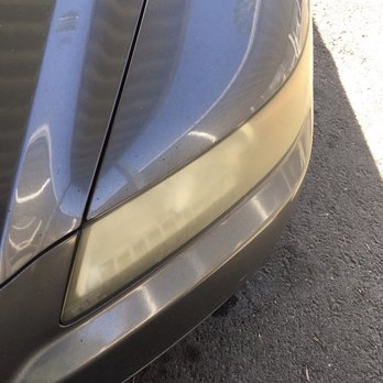 Headlight Restoration - Before - Auto Detailing Near Me - San Jose, California