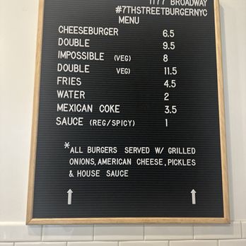 7th Street Burger Nomad - Menu - Burgers Near Me - New York, New York
