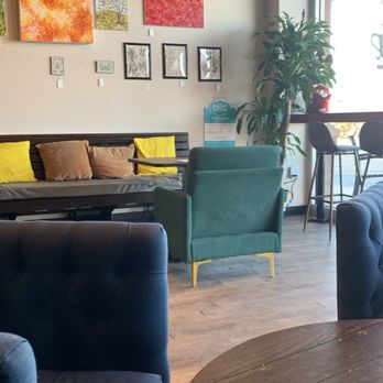 Revocup Coffee - View from fireplace area looking across in the front - Coffee & Tea Near Me - Leawood, Kansas