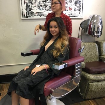 Scissors Paper Rock Salon - Yolanda working her magic - Hair Salons Near Me - Pasadena, California Scissors Paper Rock Salon - Yolanda working her magic - Hair Salons Near Me - Pasadena, California