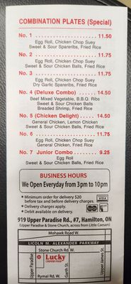 Menu photo 2 Lucky Chinese Food Hamilton, ON