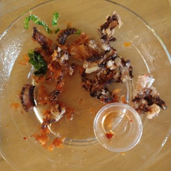 Thai Noodle Express - Chewed up Squid tentacles. - Thai Near Me - Placerville, California Thai Noodle Express - Chewed up Squid tentacles. - Thai Near Me - Placerville, California