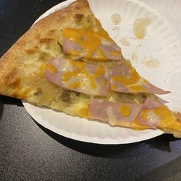 Specialty slice with ham and potato Specialty slice with ham and potato
