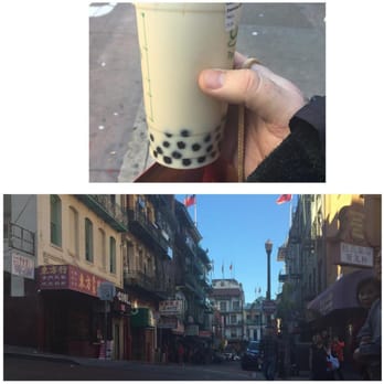 Cool Tea Bar - Jasmine Milk Tea w/ Boba - Cool Tea Bar is on the left in this picture. - Bubble Tea Near Me - San Francisco, California Cool Tea Bar - Jasmine Milk Tea w/ Boba - Cool Tea Bar is on the left in this picture. - Bubble Tea Near Me - San Francisco, California