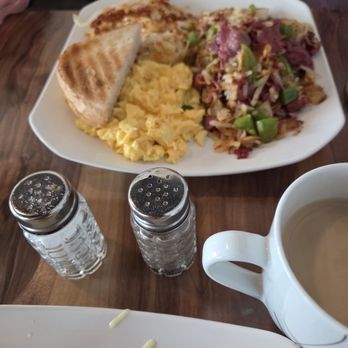 Cedar Park Cafe - Corned beef hash..with side of hash! Lol - Breakfast & Brunch Near Me - Cedar Park, Texas
