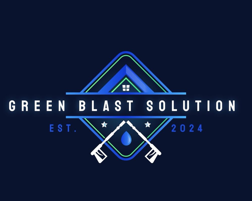 Slide of Green Blast Solutions pressure washing