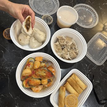 Kokoro - RS2 Seafood Ramen Soup SA6 Chicken Momo (12pc) A9 Veggie Spring Roll (4pc)  SA1 Bao Bun (6pc) - Ramen Near Me - State College, Pennsylvania
