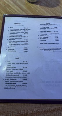 Menu photo 1 Speed Trap Tap House Reardan, WA