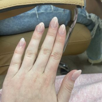 Infinity Nails Spa And Salon - left hand, acrylic on my thumb and pointer and so obviously different shapes and lengths on each hand - Nail Salons Near Me - Topeka, Kansas Infinity Nails Spa And Salon - left hand, acrylic on my thumb and pointer and so obviously different shapes and lengths on each hand - Nail Salons Near Me - Topeka, Kansas