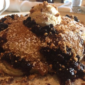Evening Star Cafe - Blueberry pancakes|whipped brown sugar cream, toasted pecans - New American Near Me - Alexandria, Virginia