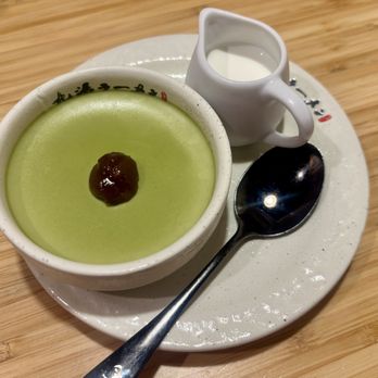 Kyuramen - Cherry Hill - Matcha Pudding W. Red Bean - Ramen Near Me - Cherry Hill, New Jersey