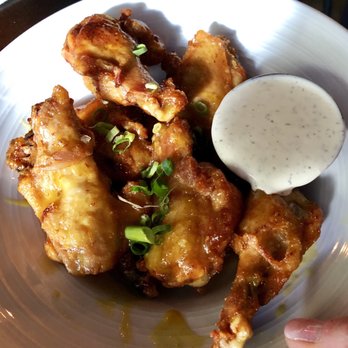 Smith & Kings - Honey Mustard Chicken Wings w Ranch dip - Cocktail Bars Near Me - Honolulu, Hawaii Smith & Kings - Honey Mustard Chicken Wings w Ranch dip - Cocktail Bars Near Me - Honolulu, Hawaii