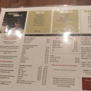 SUGARFISH | Flatiron - Menu - Sushi Bars Near Me - New York, New York