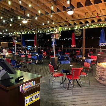 Bubba Gump Shrimp - Safe outdoor dining, even in chilly weather! Deck is right on the Colorado River for lovely views. - Seafood Near Me - Laughlin, Nevada