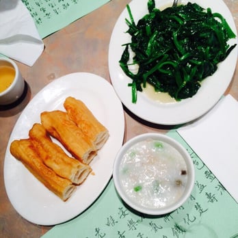 Congee Wong - The perfect meal: congee, hot cruellers, sautéed snow pea tips - Chinese Near Me - North York, Ontario Congee Wong - The perfect meal: congee, hot cruellers, sautéed snow pea tips - Chinese Near Me - North York, Ontario